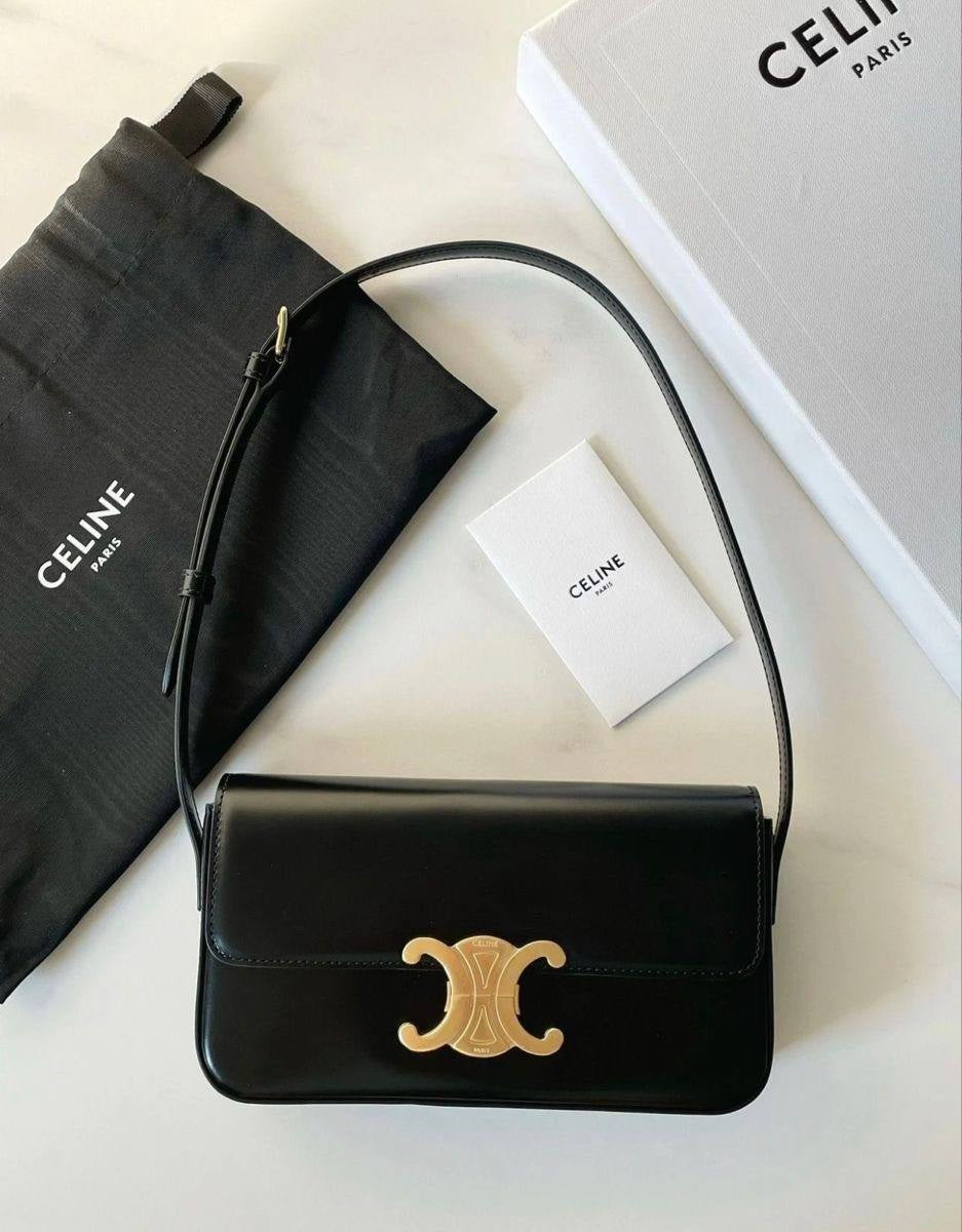 Celine Genuine Leather shoulder Bag