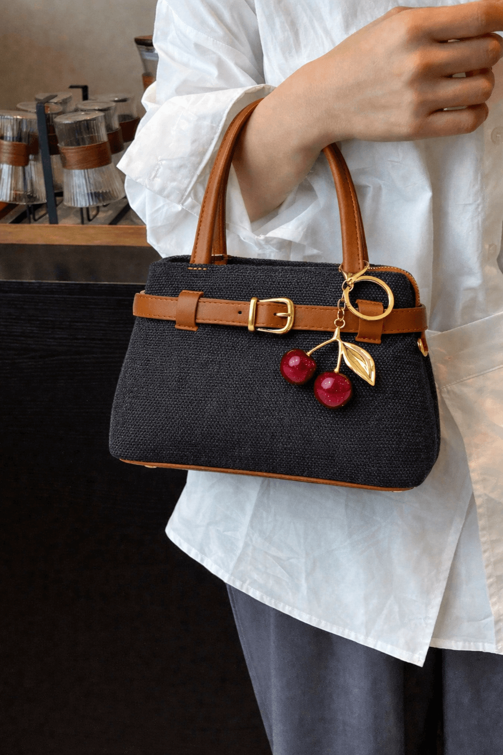 Shein 9  CrossBag With cherry charm