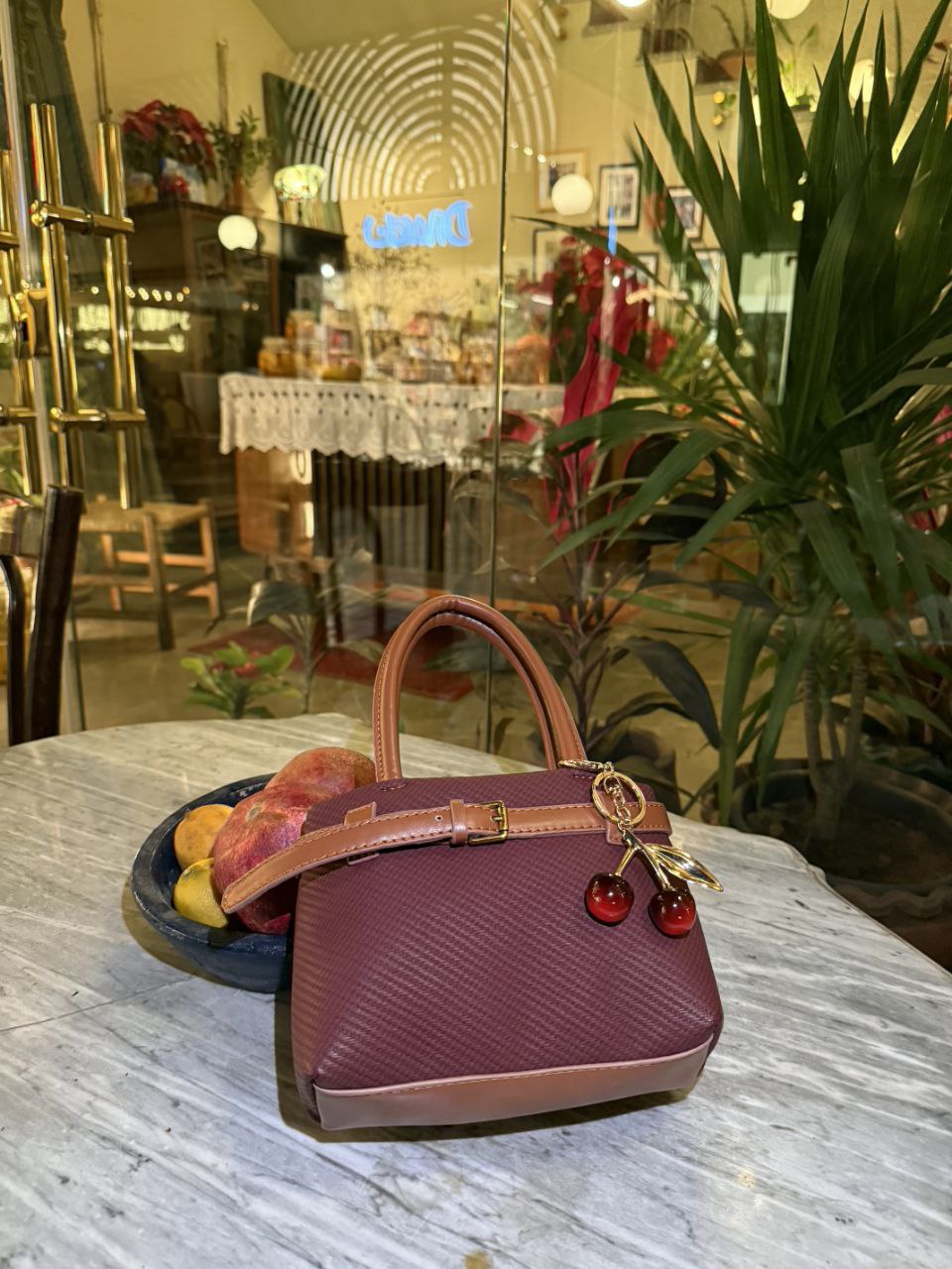 Shein 9  CrossBag With cherry charm