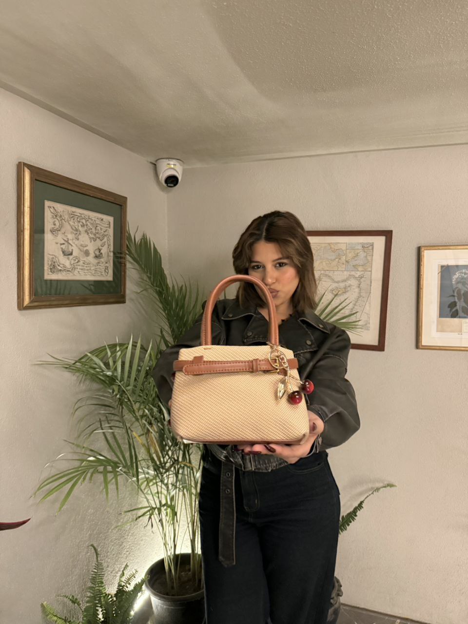 Shein 9  CrossBag With cherry charm