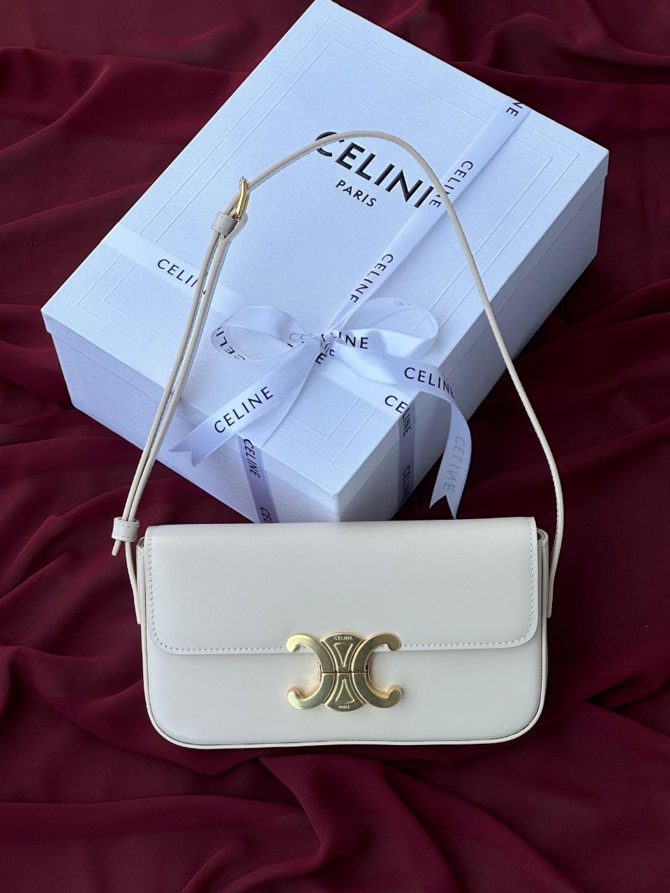Celine Genuine Leather shoulder Bag
